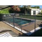 Barrières de sécurité piscine grises en aluminium 