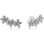 Boucles d'oreilles Pandora Moments argentées en argent à clous à motif fleurs en argent look fashion pour femme 