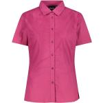 Chemises CMP roses à manches courtes à manches courtes Taille M pour femme 