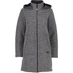CMP 31M3156 Jacquard wooltech Long Coat, Fumé Mel-b.plâtre, 40 Femme