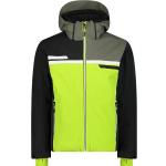 Vestes de ski CMP vertes imperméables coupe-vents Taille L look color block pour homme 