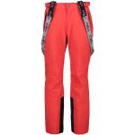 Pantalons de ski CMP rouges en shoftshell Taille L look fashion pour homme 