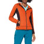 Vestes zippées CMP orange fluo en polaire Taille XL look fashion pour femme 