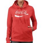 Sweats rouges Coca Cola à capuche Taille L look fashion pour femme 