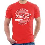T-shirts rouges à manches courtes Coca Cola à manches courtes Taille XL look fashion pour homme 