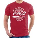 T-shirts rouge cerise à manches courtes Coca Cola à manches courtes Taille XXL look fashion pour homme 