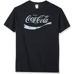T-shirts noirs à motif USA à manches courtes Coca Cola à manches courtes Taille M look fashion 