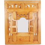 Miroirs marocains beiges en bois 