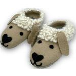 Chaussures en feutre à clous à motif moutons en cuir pour enfant 