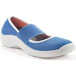 Chaussures de travail  bleues en microfibre légères Pointure 35 look fashion pour femme 