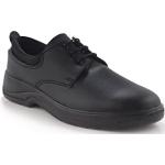 Chaussures de travail  noir charbon en tissu légères à lacets Pointure 34 look fashion pour homme 