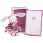 Jeux Doudou et Compagnie roses à motif lapins bébé pour fille 