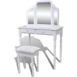 Coiffeuse table de maquillage avec grand miroir et tabouret meuble chambre 1402004