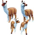 Figurines en plastique à motif animaux de zoo 
