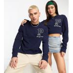 Collaboration exclusive Polo Ralph Lauren x ASOS - T-shirt à manches longues avec logo - Bleu marine