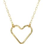 Pendentifs coeur pour la Saint-Valentin argentés en or 14 carats 