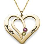Colliers pour la Saint-Valentin dorés en or en or rose 10 carats pour femme 