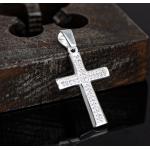 Pendentifs croix argentés en argent look médiéval 