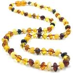 Colliers multicolores à perles en ambre look fashion pour femme 