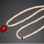 Pendentifs perle marron en bois à perles à motif Bouddha look fashion 