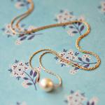 Colliers en or de mariage dorés en cristal à perles 14 carats 