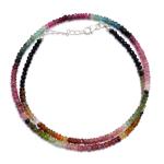 Colliers pierre précieuse multicolores à perles pour femme 
