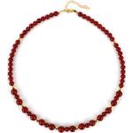 Colliers en argent Juwelo rouges en argent à perles pour femme en promo 