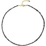 Colliers pierre précieuse noirs en argent à perles pour femme en promo 