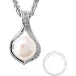 Colliers en argent Juwelo blancs en argent à perles pour femme en promo 