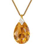 Pendentifs en or en cristal 24 carats look fashion pour femme 