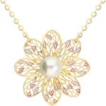 Colliers en or Juwelo blancs en or jaune à perles 14 carats pour femme en promo 