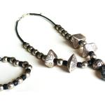 Bracelets de perles argentés en métal à perles 