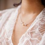 Pendentifs perle de mariée en cristal à perles romantiques 