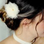 Colliers blanc crème en dentelle en dentelle romantiques pour femme 