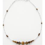 Ras-de-cou argentés en cristal à perles à motif tigres pour enfant 