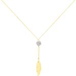 Collier Powoo Or Jaune Strass
