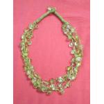 Ras-de-cou vert clair à perles style bohème pour femme 