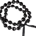Colliers Hawaïens Avec Noix De Kukui En Perles Noires Ou Brunes Réglables 81 cm Lei Pour Homme Et Femme