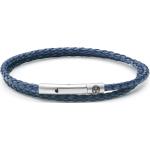 Bracelets Lucléon bleu marine en cuir en cuir pour homme 