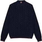 Pulls en laine Colmar Originals bleus à rayures en laine à col rond Taille XXL classiques 