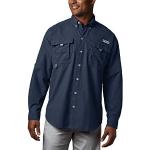 Chemises Columbia Bahama bleu marine en nylon à manches longues à manches longues Taille L look casual pour homme 