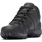 Chaussures de randonnée Columbia noires en caoutchouc imperméables Pointure 42 look fashion pour homme en promo 
