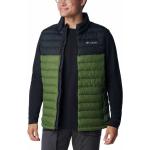 Gilets zippés d'hiver Columbia Powder Lite verts en polyester imperméables Taille XL pour homme 