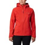 Vestes de randonnée Columbia Titan Pass rouges en polyester imperméables respirantes Taille L pour femme 