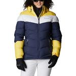 Vestes de ski Columbia blanches en polyester avec jupe pare-neige Taille L pour femme 