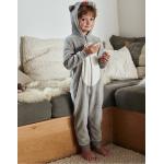 Pyjamas Vertbaudet gris clair en peluche à motif loups Taille 4 ans pour garçon en promo de la boutique en ligne Vertbaudet.fr 