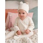 Bonnets en mailles Vertbaudet blancs en coton Taille 12 mois pour bébé de la boutique en ligne Vertbaudet.fr 