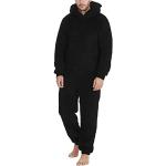 Pyjamas combinaisons d'hiver noirs en polyester en lot de 1 Taille L look casual pour homme 