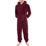 Pyjamas combinaisons d'automne en peluche Taille 3 XL look fashion pour homme 