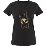 T-shirts Comedy Shirts noirs Dragon Ball Son Goku Taille XS look fashion pour femme 